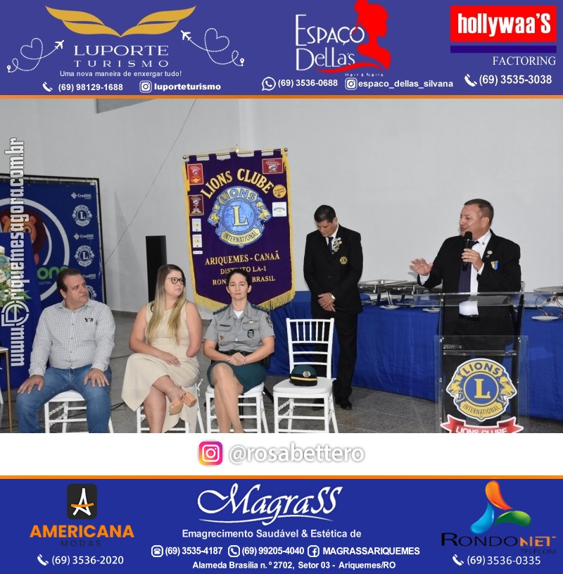 Cerimônia de Posse Lions Clube Ariquemes Canaã da Nova Diretoria-Gestão 2025-2026