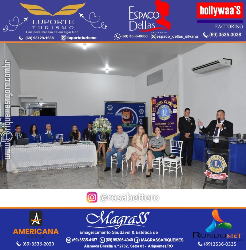 Cerimônia de Posse Lions Clube Ariquemes Canaã da Nova Diretoria-Gestão 2025-2026