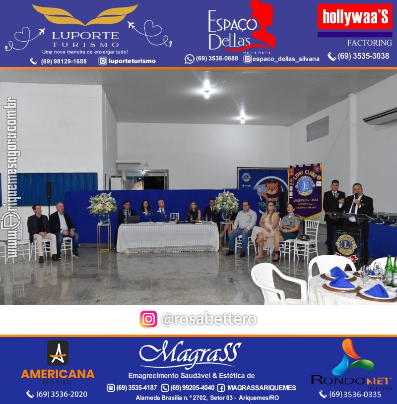 Cerimônia de Posse Lions Clube Ariquemes Canaã da Nova Diretoria-Gestão 2025-2026