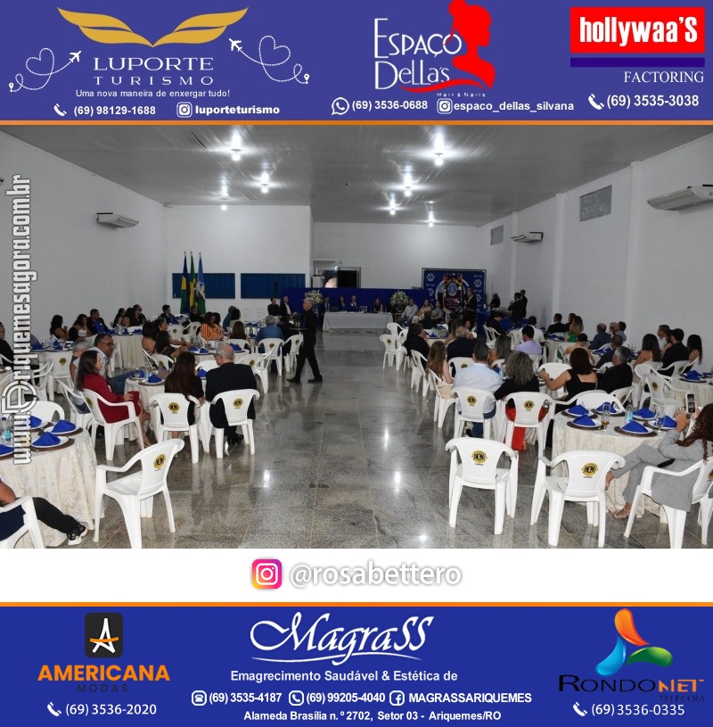 Cerimônia de Posse Lions Clube Ariquemes Canaã da Nova Diretoria-Gestão 2025-2026