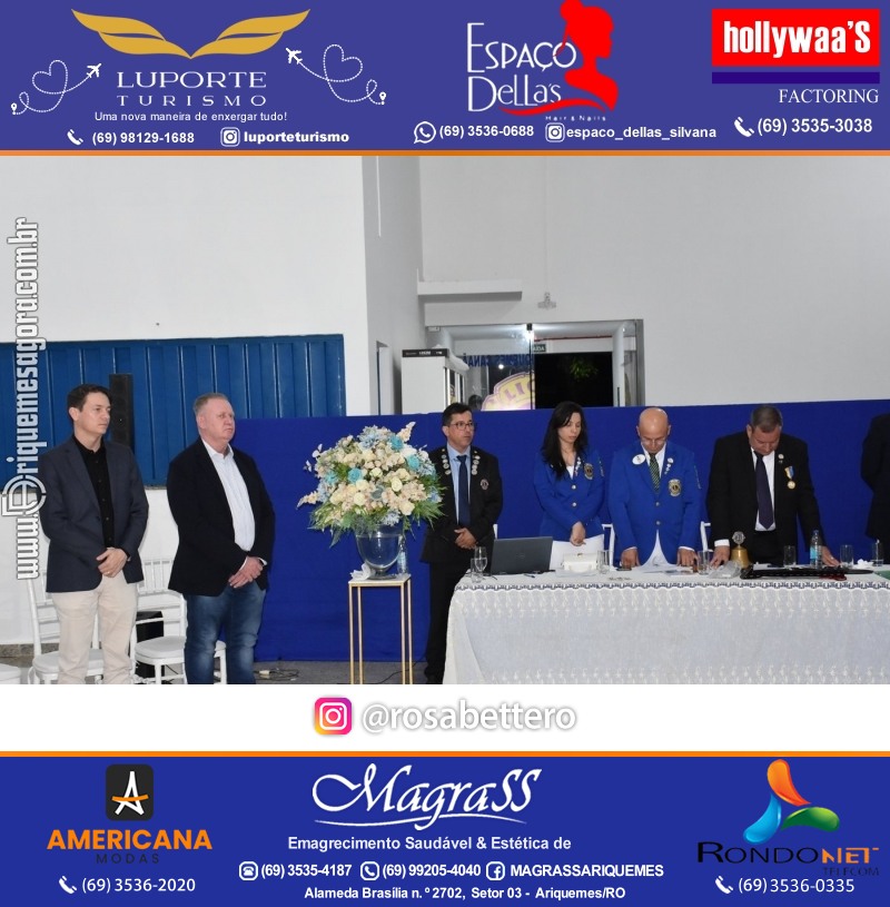 Cerimônia de Posse Lions Clube Ariquemes Canaã da Nova Diretoria-Gestão 2025-2026