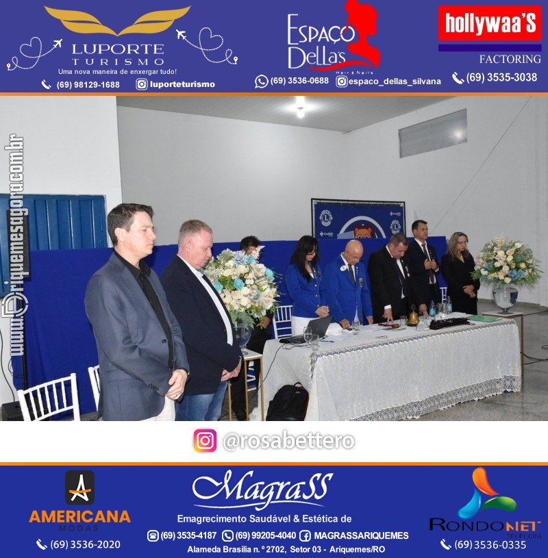 Cerimônia de Posse Lions Clube Ariquemes Canaã da Nova Diretoria-Gestão 2025-2026
