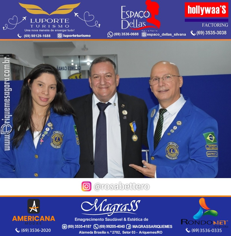 Cerimônia de Posse Lions Clube Ariquemes Canaã da Nova Diretoria-Gestão 2025-2026