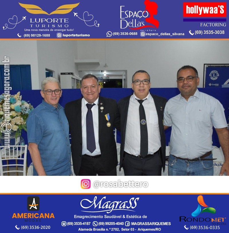 Cerimônia de Posse Lions Clube Ariquemes Canaã da Nova Diretoria-Gestão 2025-2026