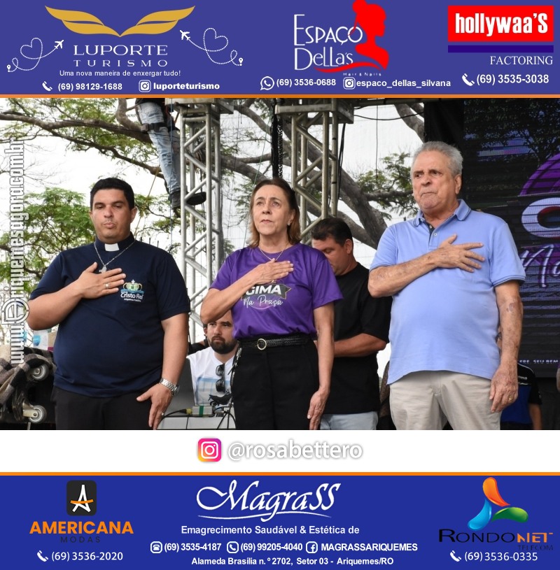 Edição 2025-Abertura GIMA NA PRAÇA DIA e NOITE Evento Social, Cultural e Comercial “GRUPO GILBERTO MIRANDA” Ariquemes-RO