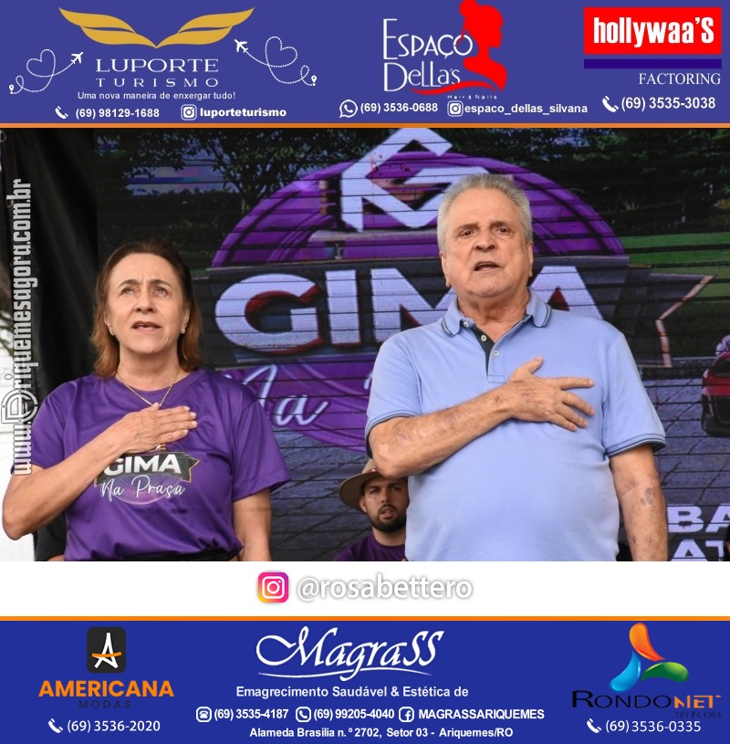 Edição 2025-Abertura GIMA NA PRAÇA DIA e NOITE Evento Social, Cultural e Comercial “GRUPO GILBERTO MIRANDA” Ariquemes-RO