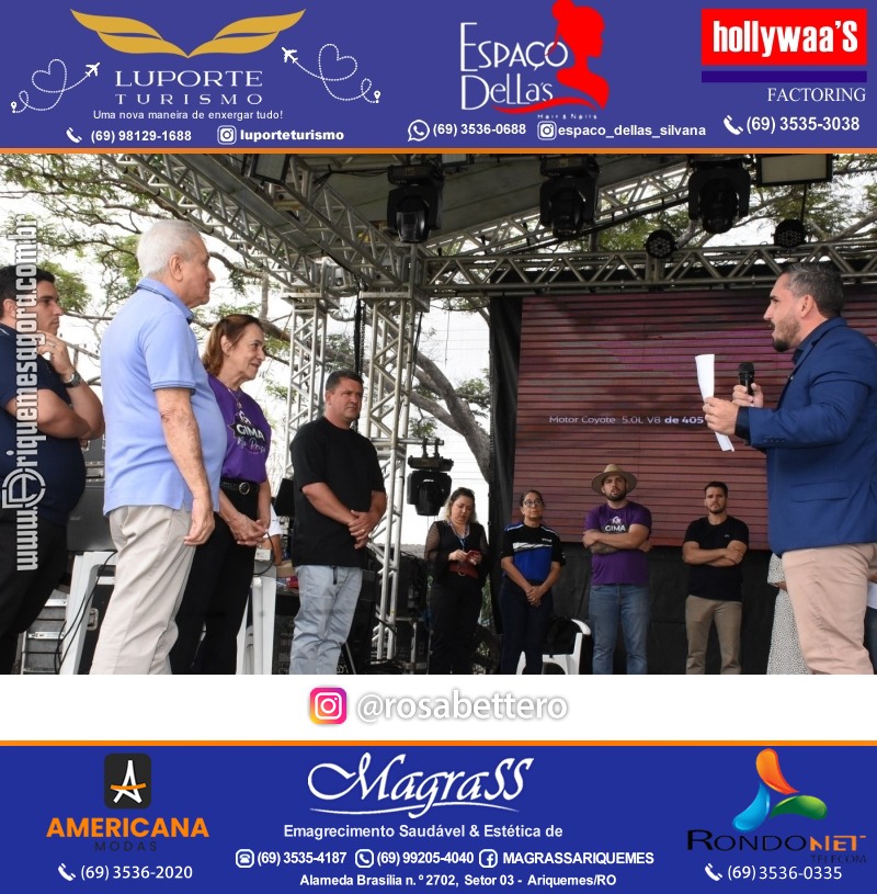Edição 2025-Abertura GIMA NA PRAÇA DIA e NOITE Evento Social, Cultural e Comercial “GRUPO GILBERTO MIRANDA” Ariquemes-RO