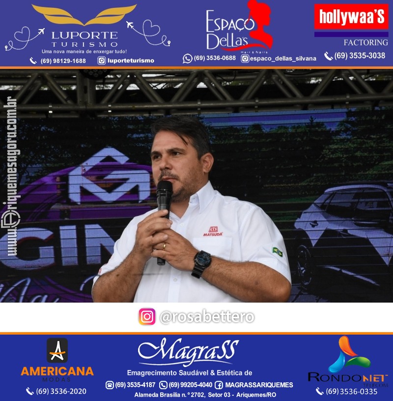 Edição 2025-Abertura GIMA NA PRAÇA DIA e NOITE Evento Social, Cultural e Comercial “GRUPO GILBERTO MIRANDA” Ariquemes-RO
