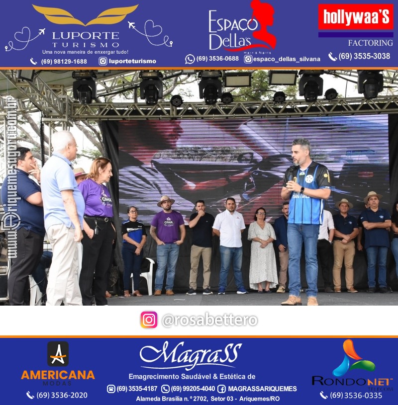 Edição 2025-Abertura GIMA NA PRAÇA DIA e NOITE Evento Social, Cultural e Comercial “GRUPO GILBERTO MIRANDA” Ariquemes-RO