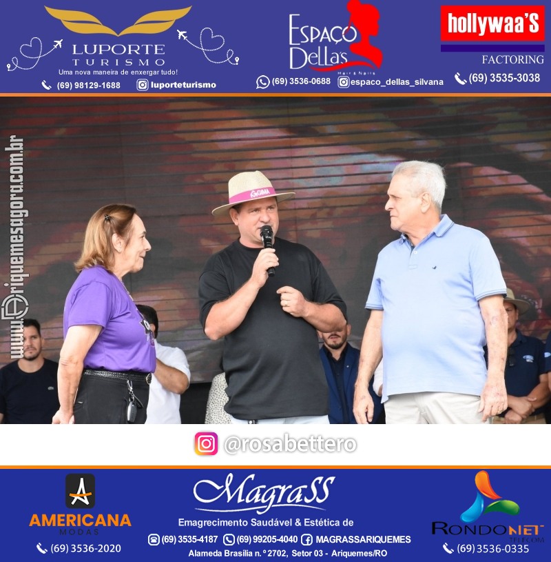 Edição 2025-Abertura GIMA NA PRAÇA DIA e NOITE Evento Social, Cultural e Comercial “GRUPO GILBERTO MIRANDA” Ariquemes-RO