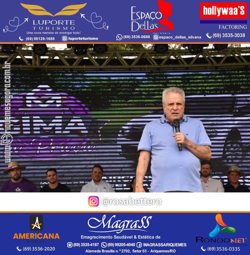 Edição 2025-Abertura GIMA NA PRAÇA DIA e NOITE Evento Social, Cultural e Comercial “GRUPO GILBERTO MIRANDA” Ariquemes-RO