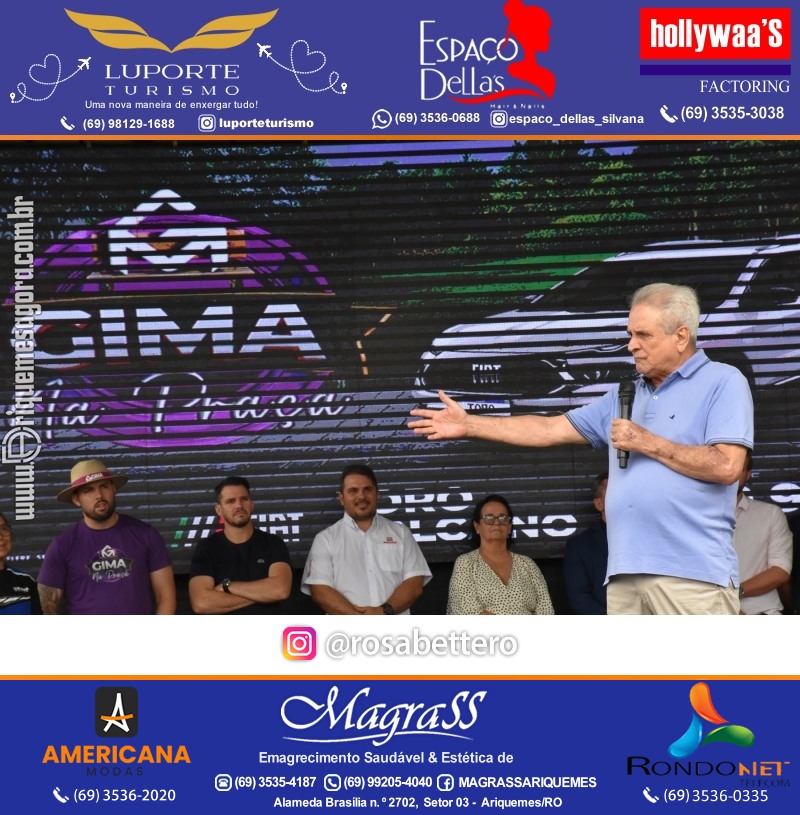 Edição 2025-Abertura GIMA NA PRAÇA DIA e NOITE Evento Social, Cultural e Comercial “GRUPO GILBERTO MIRANDA” Ariquemes-RO
