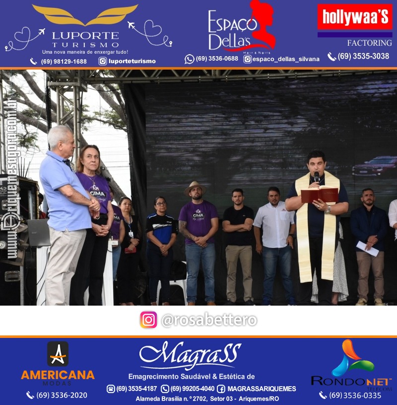 Edição 2025-Abertura GIMA NA PRAÇA DIA e NOITE Evento Social, Cultural e Comercial “GRUPO GILBERTO MIRANDA” Ariquemes-RO