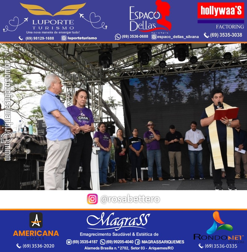 Edição 2025-Abertura GIMA NA PRAÇA DIA e NOITE Evento Social, Cultural e Comercial “GRUPO GILBERTO MIRANDA” Ariquemes-RO