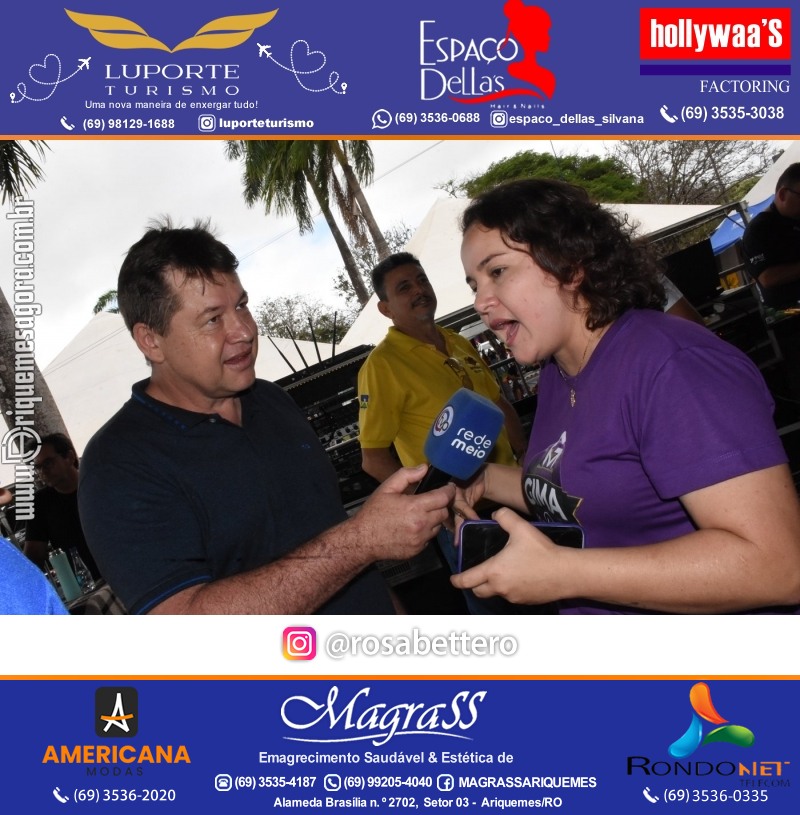 Edição 2025-Abertura GIMA NA PRAÇA DIA e NOITE Evento Social, Cultural e Comercial “GRUPO GILBERTO MIRANDA” Ariquemes-RO