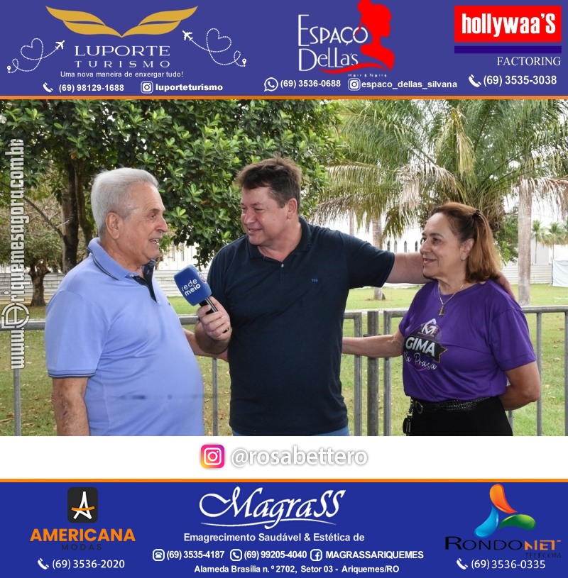 Edição 2025-Abertura GIMA NA PRAÇA DIA e NOITE Evento Social, Cultural e Comercial “GRUPO GILBERTO MIRANDA” Ariquemes-RO