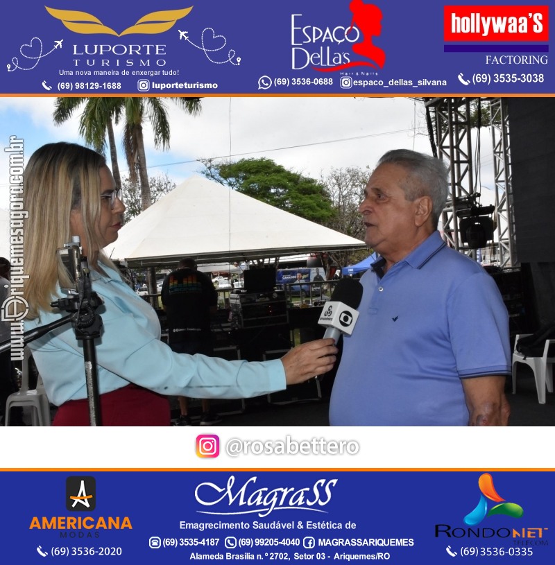 Edição 2025-Abertura GIMA NA PRAÇA DIA e NOITE Evento Social, Cultural e Comercial “GRUPO GILBERTO MIRANDA” Ariquemes-RO