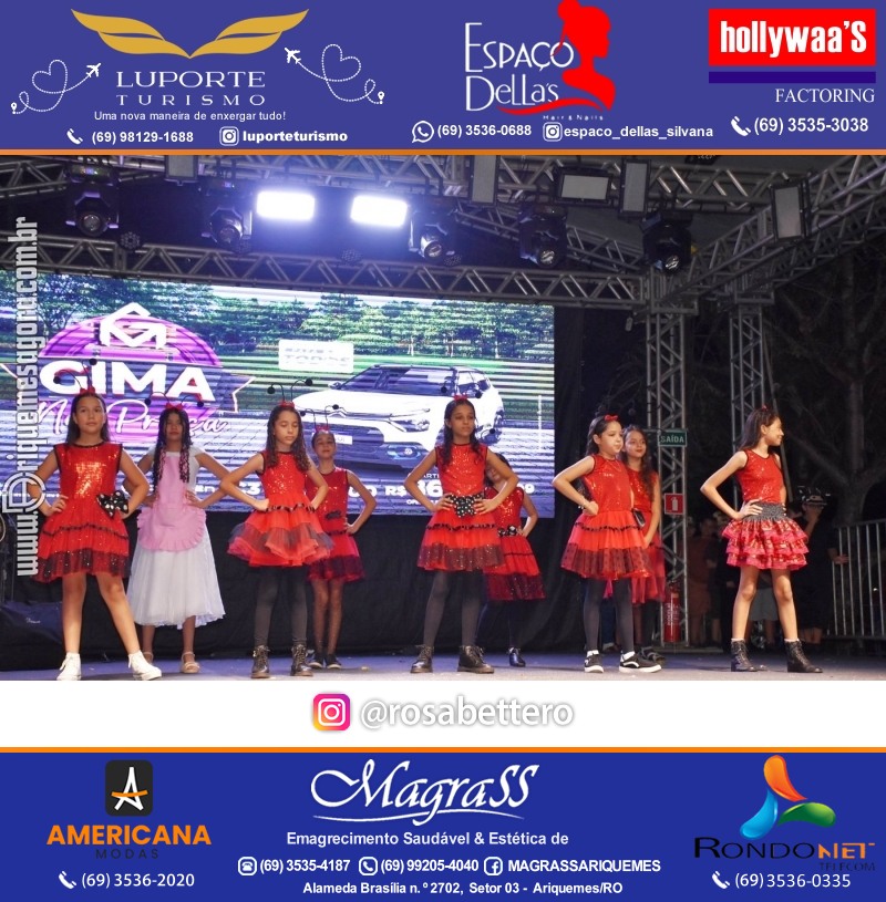 Edição 2025-Abertura GIMA NA PRAÇA DIA e NOITE Evento Social, Cultural e Comercial “GRUPO GILBERTO MIRANDA” Ariquemes-RO