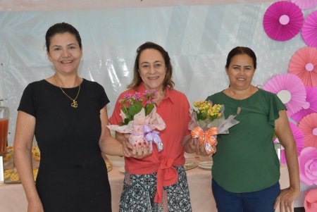 Café da manhã na GIMA em Ariquemes em comemoração DIA DAS MÃES com sorteio de brindes