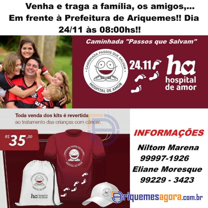 Caminhada Passos que Salvam: Confira o site oficial