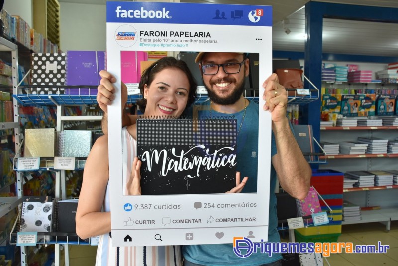 Faroni Dist. e Papelaria lança o “CADERNO INTELIGENTE” em Ariquemes, Continua amanhã dia 16-FOTOS