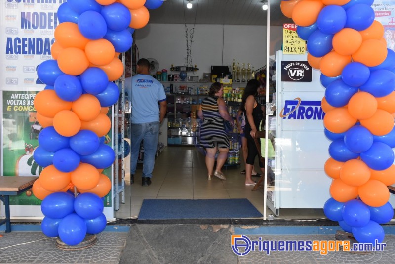 Faroni Dist. e Papelaria lança o “CADERNO INTELIGENTE” em Ariquemes, Continua amanhã dia 16-FOTOS
