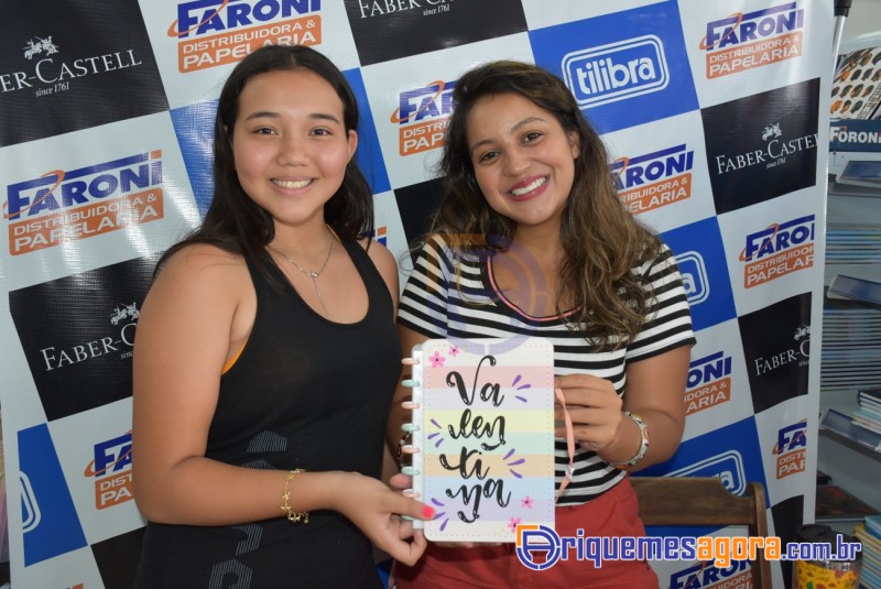 Faroni Dist. e Papelaria lança o “CADERNO INTELIGENTE” em Ariquemes, Continua amanhã dia 16-FOTOS