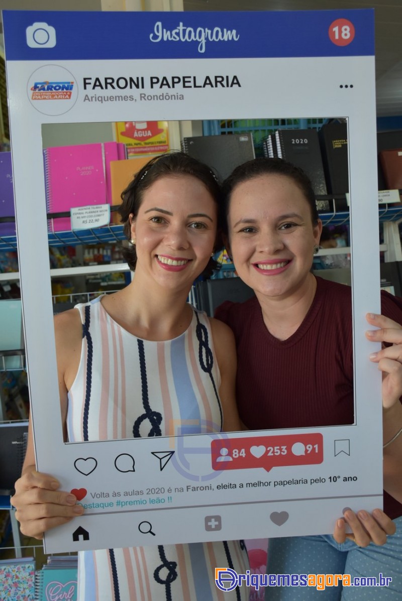 Faroni Dist. e Papelaria lança o “CADERNO INTELIGENTE” em Ariquemes, Continua amanhã dia 16-FOTOS