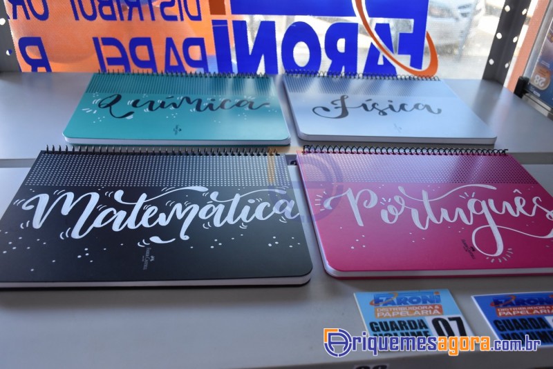 Faroni Dist. e Papelaria lança o “CADERNO INTELIGENTE” em Ariquemes, Continua amanhã dia 16-FOTOS