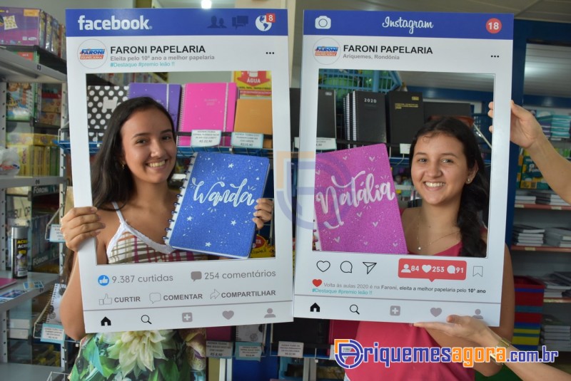 Faroni Dist. e Papelaria lança o “CADERNO INTELIGENTE” em Ariquemes, Continua amanhã dia 16-FOTOS