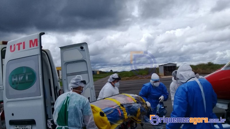 Paciente com coronavírus é transferido de Ariquemes, RO, para São Paulo