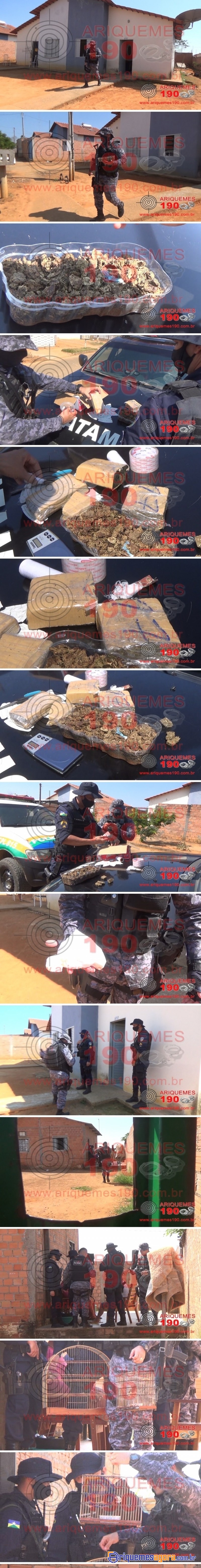 PM e NI fecham Boca de Fumo no Zona Sul, residências era usada como depósito da droga em Ariquemes