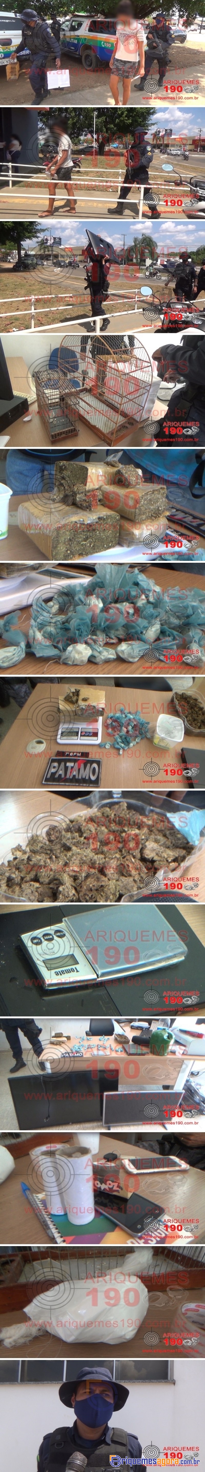 PM e NI fecham Boca de Fumo no Zona Sul, residências era usada como depósito da droga em Ariquemes
