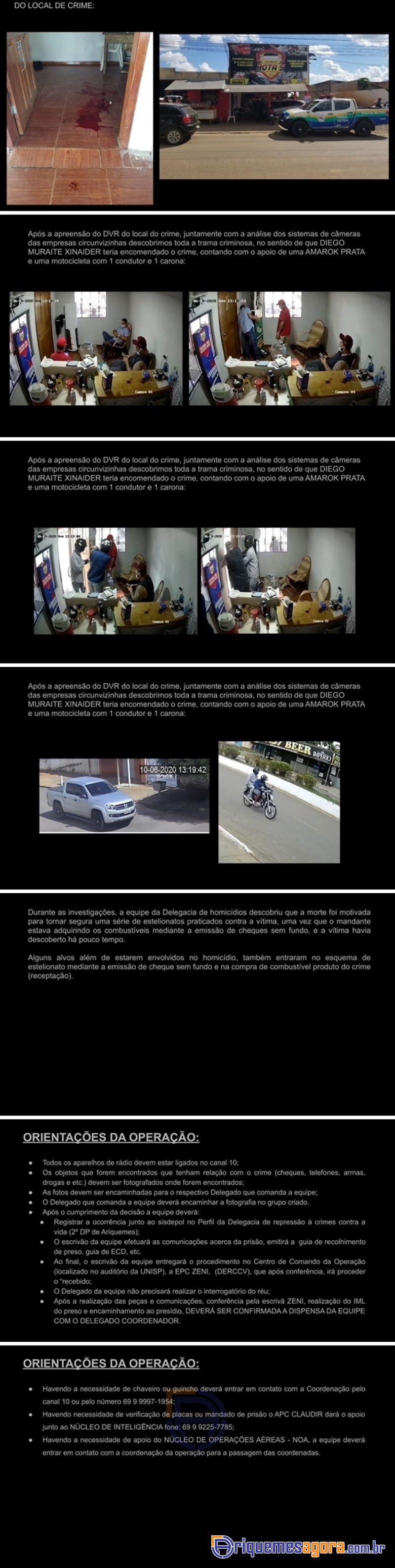 Polícia desmonta farsa 'teatral' para esconder assassinato em lava-rápido de Ariquemes