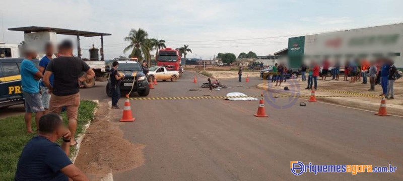 TRÁGICO - Adolescente vem a óbito após colisão com carreta na BR-364 em Ariquemes
