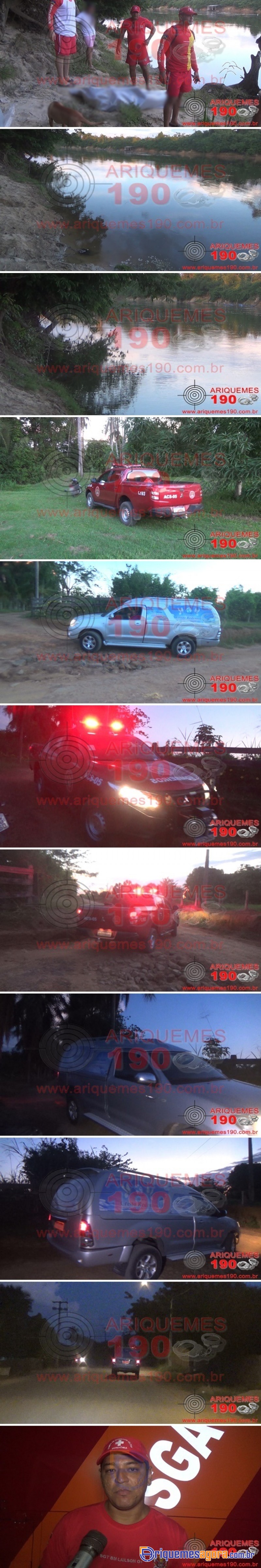Dois homens morrem afogados no rio Jamari em Ariquemes