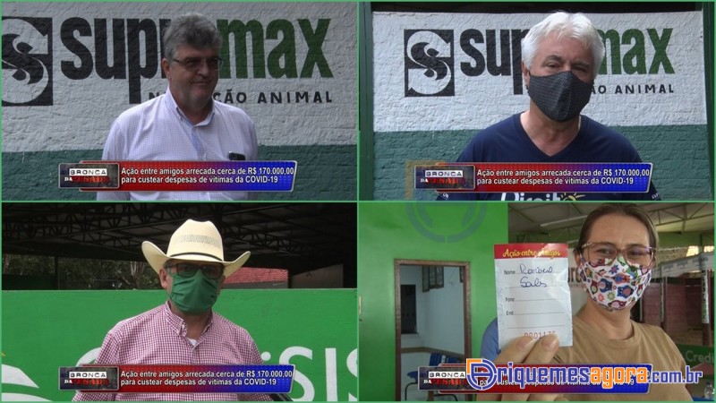 Ação entre amigos arrecada cerca de R$ 170.000,00 para custear despesas de vítimas da COVID-19 em Ar