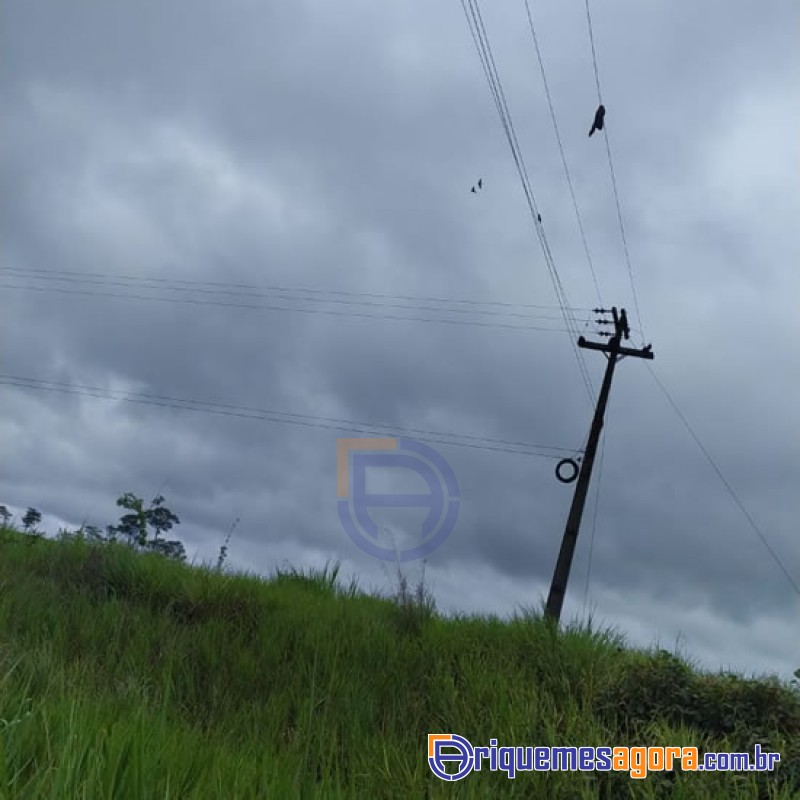 Parte da perna de motociclista fica pendurada em fio de alta tensão após acidente em Rondônia