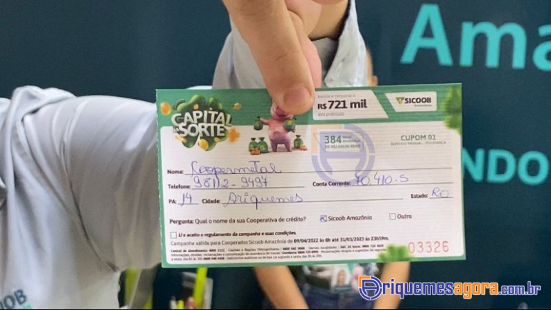 Sicoob Amazônia realiza o primeiro sorteio do Capital da Sorte