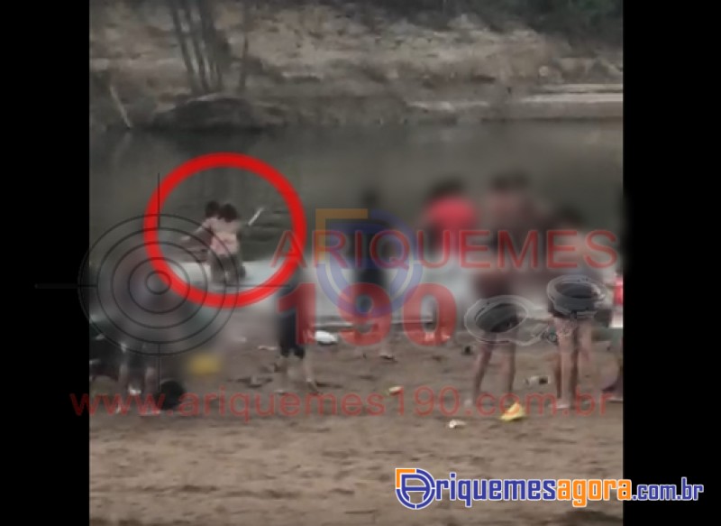 Mulher morre após receber 5 facadas dentro do Rio Jamari na prainha do Mutirão em Ariquemes