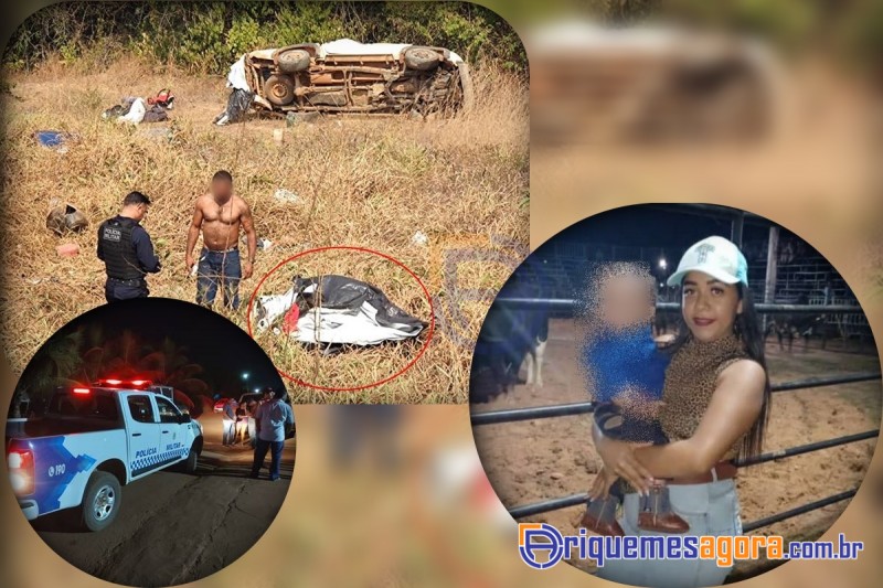 Mãe e bebê de 8 meses morrem após Triton capotar várias vezes na BR 364