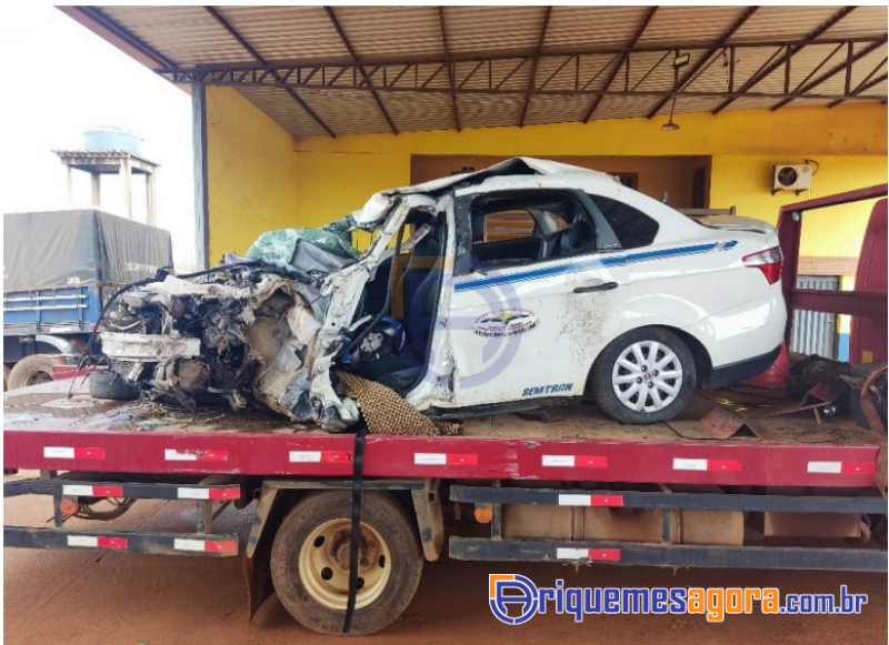 Imprudência de caminhoneira ocasionou grave acidente na Br 364 com morte de três pessoas em um táxi