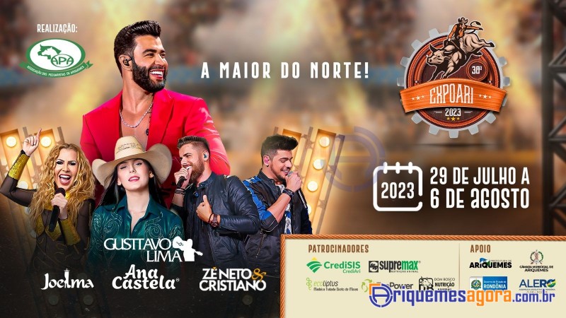 EXPOARI 2023 - Marcos Paulo e Marcelo animam lançamento 38ª edição da Feira acontece de 29 de julho