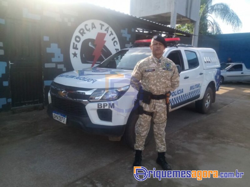 Homem trajando farda da PM se passando por Sgt é preso após se apresentar no Batalhão em Ariquemes