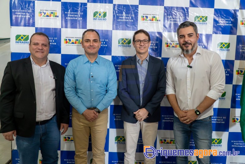 Cerimônia de lançamento do aeroporto de Ariquemes é marcada por emoção e grande participação