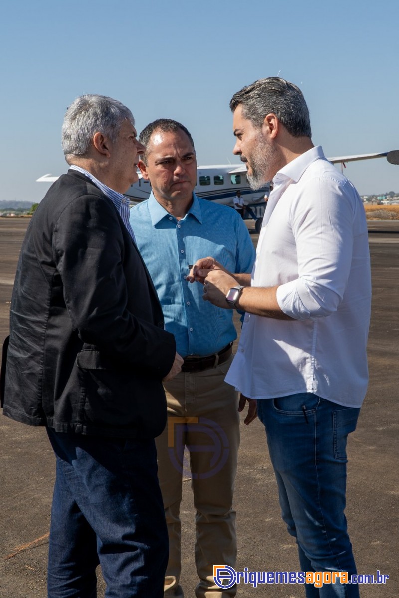 Cerimônia de lançamento do aeroporto de Ariquemes é marcada por emoção e grande participação