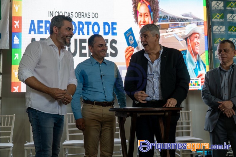 Cerimônia de lançamento do aeroporto de Ariquemes é marcada por emoção e grande participação