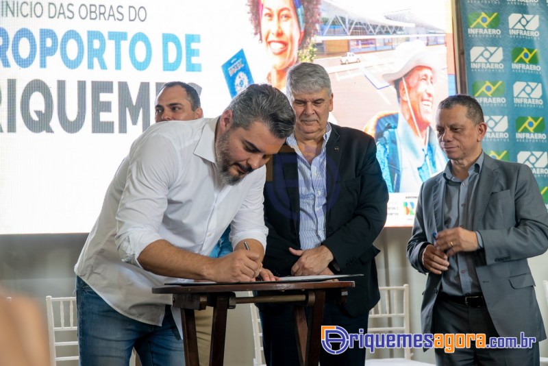 Cerimônia de lançamento do aeroporto de Ariquemes é marcada por emoção e grande participação
