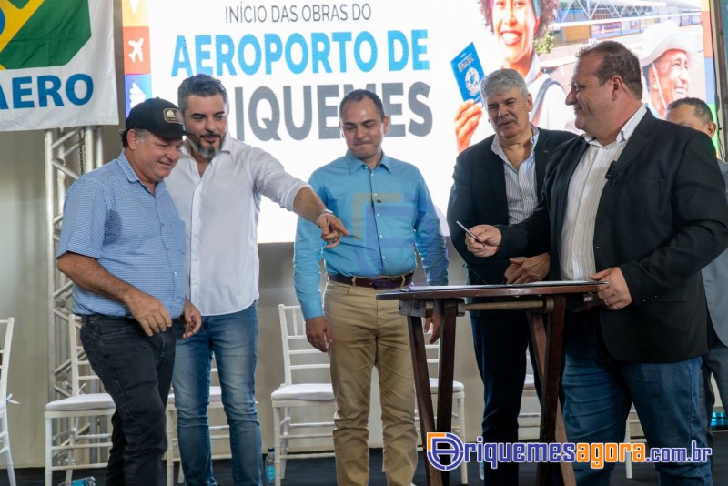 Cerimônia de lançamento do aeroporto de Ariquemes é marcada por emoção e grande participação