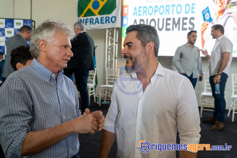 Cerimônia de lançamento do aeroporto de Ariquemes é marcada por emoção e grande participação